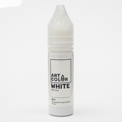 Краситель гелевый водорастворим. Art Color Pro, белый, 15 мл