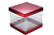 Коробка прозрачная красная 300х300х120 мм, ETO