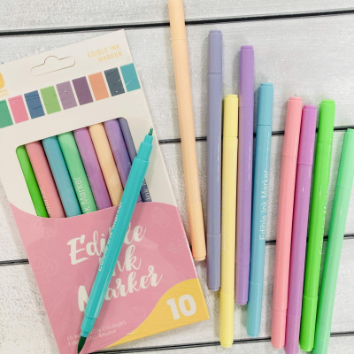 Пищевые фломастеры, матовые (10 шт) нюдовые