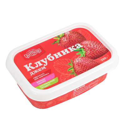 Конфитюр (джем) "Ратибор" Клубника, 180 г