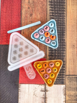 Силиконовая форма для леденцов «Бильярд»