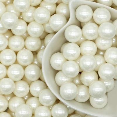 Посыпка кондитерская Белый Жемчуг 12 мм