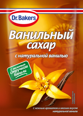 Сахар ванильный с натуральной ванилью Dr. Bakers, 15 гр