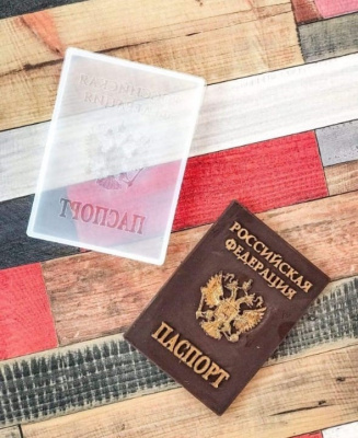 Силиконовая форма для леденцов «Паспорт»