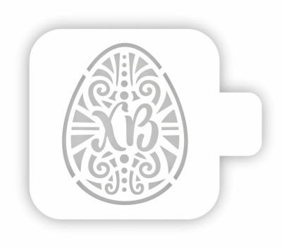 Трафарет "Яйцо ХВ" 9 см