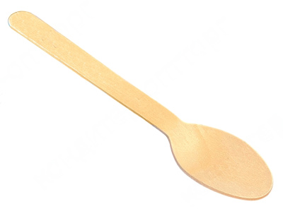 Ложки деревянные 14 см, 100 шт