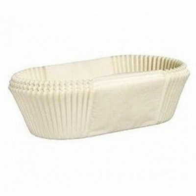 Капсулы овальные для эклеров OV6 белые 28*110*26 мм, шт