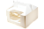 Коробка на 4 капкейка с окном и ручкой 160х160х100,  ETO.