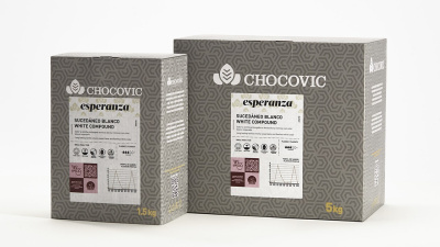 Глазурь белая дропсы Chocovic Esperanza, 5 кг