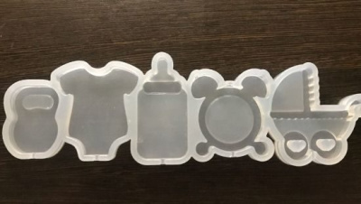 Силиконовая форма для леденцов «Детская метрика»