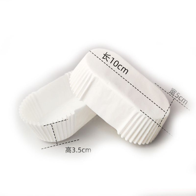 Капсулы овальные для эклеров белые 100*50*35 мм