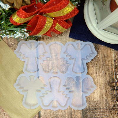 Форма погремушка для леденцов «Рождественский Ангел» 6см