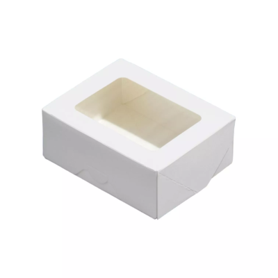 Коробка белая с окном 100х80х30 мм TABOX PRO 300
