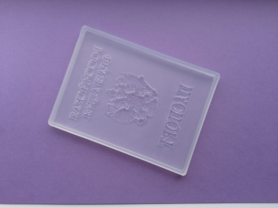 Силиконовая форма для леденцов «Паспорт»