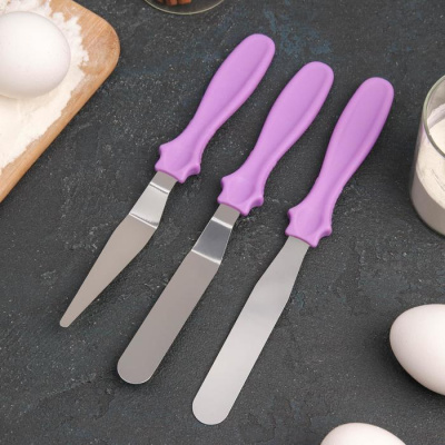 Набор лопаток кондитерских «Ночь», 3 шт