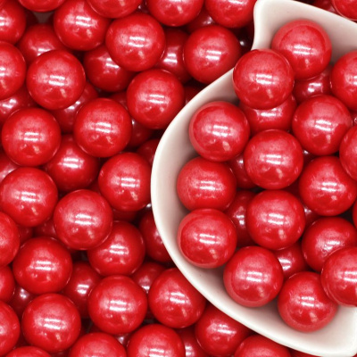 Посыпка кондитерская Красный Жемчуг 14 мм