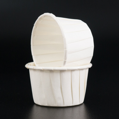 Капсулы МИНИ для маффинов с бортиком Polca Dot Белые 38х30 мм