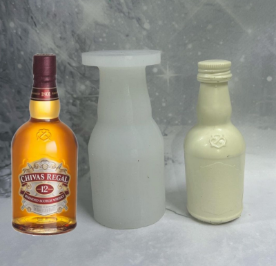 Молд силиконовый Бутылка Виски CHIVAS   зел.