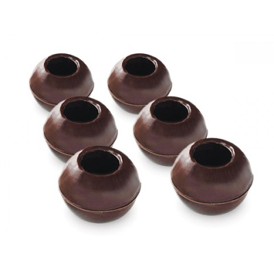 Капсулы для трюфелей из тёмного шоколада 