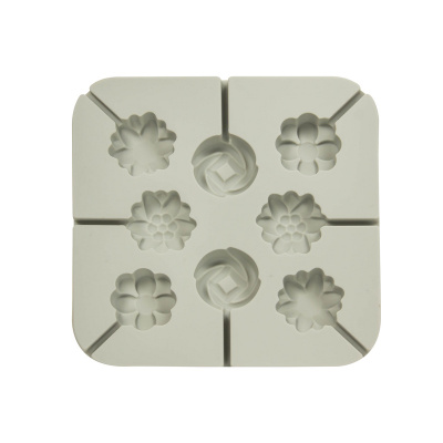 Силиконовая форма  для леденцов "Цветы" 13*13, 8 ячеек