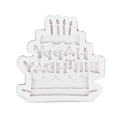 Молд силиконовый «Тортик Happy Birthday»