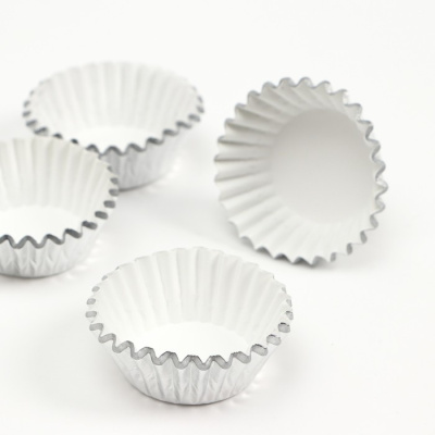 Капсула круглая 3,5*2 см серебро