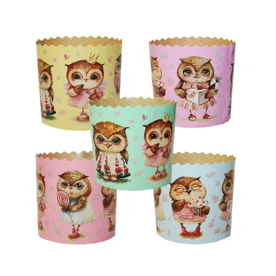 Форма бумажная КУЛИЧ 110/85 Совушки