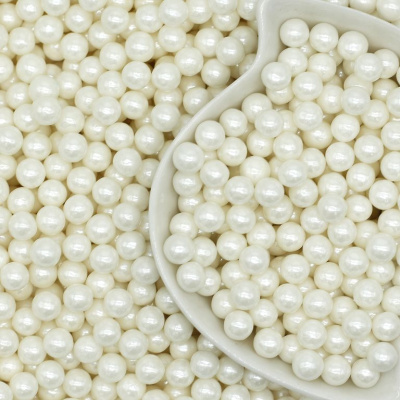 Посыпка кондитерская Белый Жемчуг 6 мм