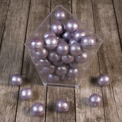 Воздушный рисовый жемчуг в шоколадной глазури Сиреневый 12-13 мм (130) Са