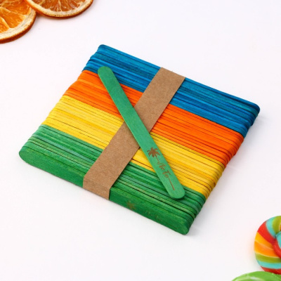 Палочки деревянные для мороженого, «Лето», 50 шт, 11.4 х 1 см