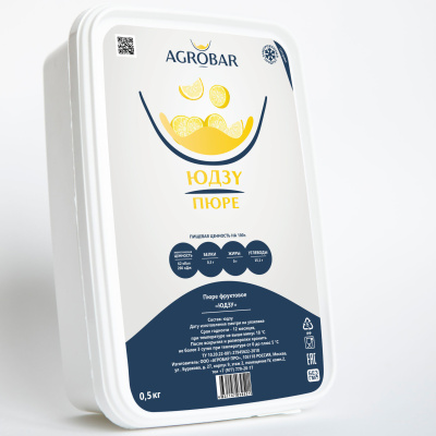 Пюре Юдзу Агробар замороженное, 500 грамм 