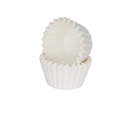 Капсула бумажная круглая Белая 50*39 мм