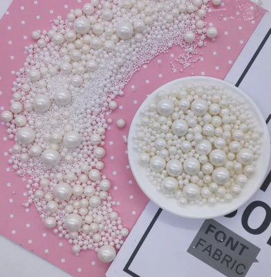 Посыпка кондитерская «Жемчуг микс размеров» цвет БЕЛЫЙ