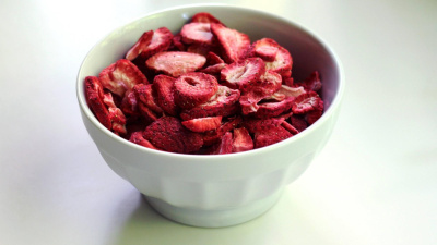 Сублимированная клубника, слайсы 