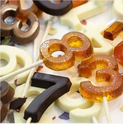 Силиконовая форма для леденцов «Цифра 8»