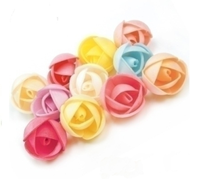 Вафельные ПИОНЫ большие, микс 2,4 см