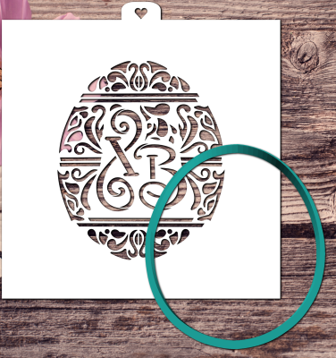 Трафарет+формочка "Пасхальная роспись ХВ" Любимова