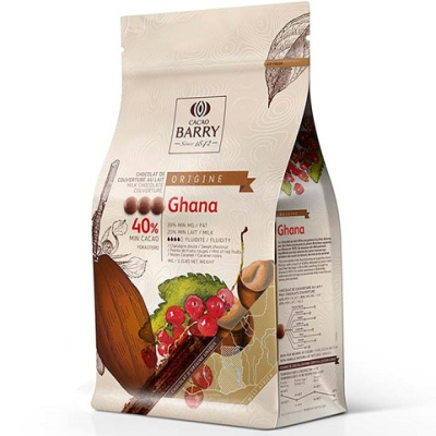 Шоколад молочный Cacao Barry Origine Ghana 40%