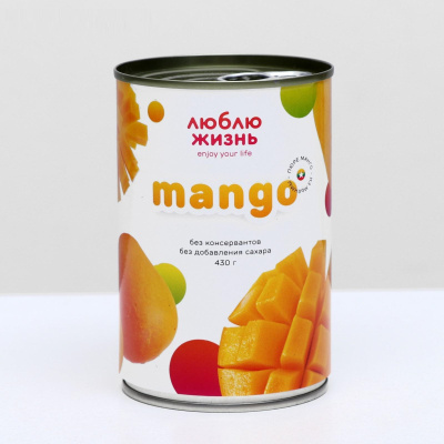 Пюре манго из Мьянмы, 430 г 