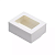 Коробка крафт с окном 10*8*3 см (tabox 300) белая