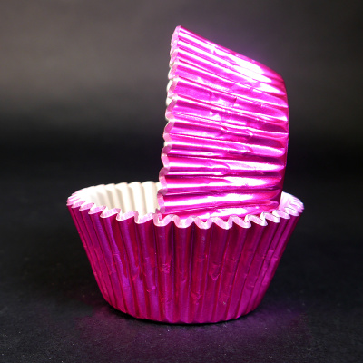 Капсула бумажная Розовая металлик 50*35 мм