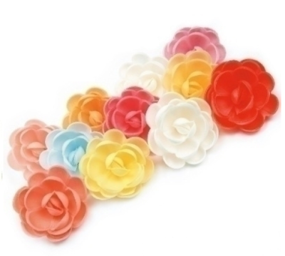 Вафельные Розы большие сложные микс 5 см, 1х4