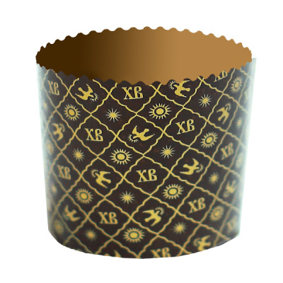 Форма бумажная КУЛИЧ 70/85 "ХВ" Золото