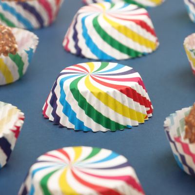 Капсула для конфет 3,5*2 см "Радуга"