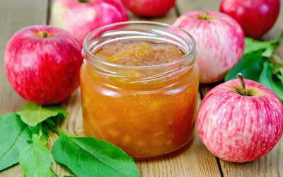 Конфитюр Топфил Яблоко фруктовая начинка с кусочками 60%