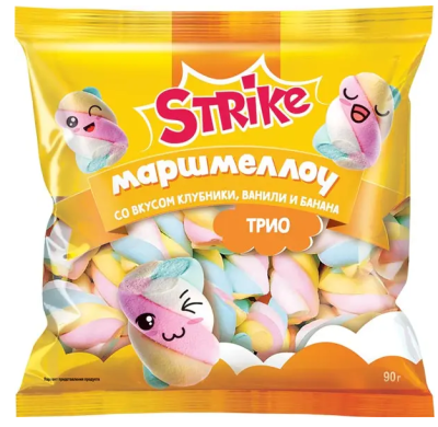 Маршмеллоу «Strike», trio, 90 г