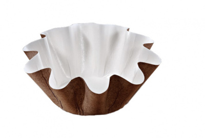 Форма бумажная "Маффин" с ламинацией для кекса 44*32 мм (коричневая)