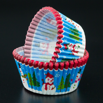 Капсулы бумажные Снеговик 50*35 мм Са