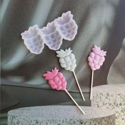 Силиконовая форма для леденцов «Ягода Малина» 