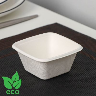 Форма для пирожного, креманка 100 мл, 8×8×2,7 см, сахарный тростник